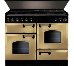 RANGEMASTER  Classic 110 Dual Fuel Range Cooker - Cream & Chrome